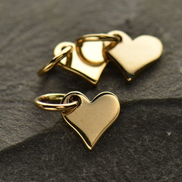 Tiny Heart Dangle, - Poppies Beads n' More