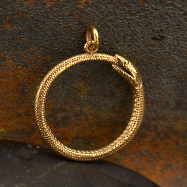 Ouroboros Snake Pendant - Poppies Beads n' More
