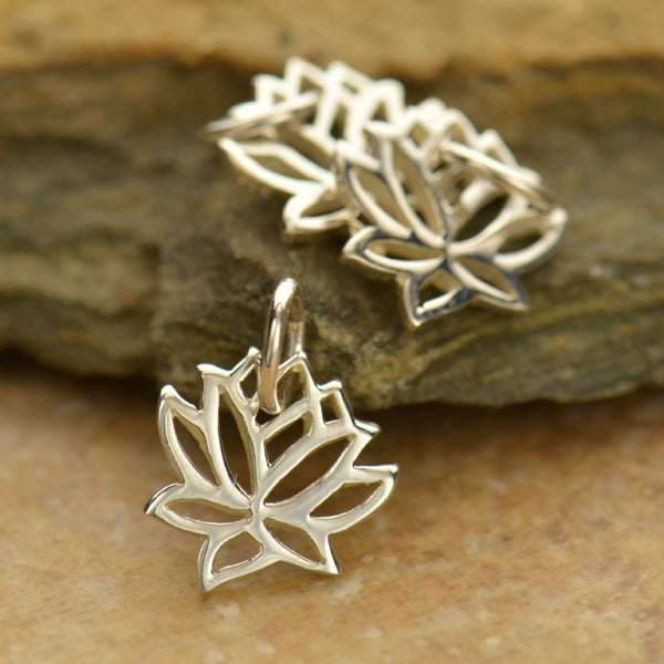 Lotus Charm, - Poppies Beads n' More