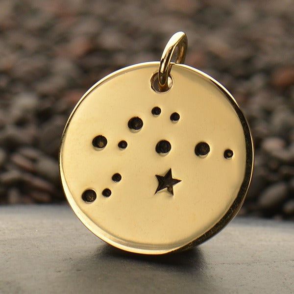 Zodiac Constellation Discs, - Poppies Beads n' More