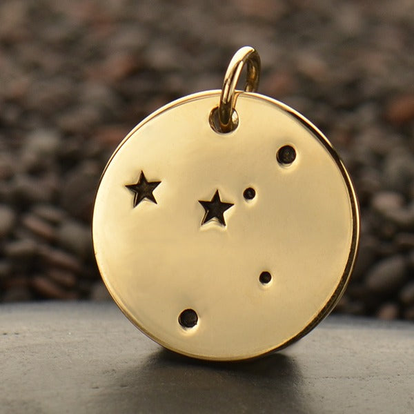 Zodiac Constellation Discs, - Poppies Beads n' More