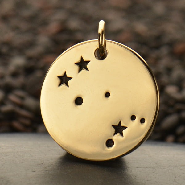 Zodiac Constellation Discs, - Poppies Beads n' More