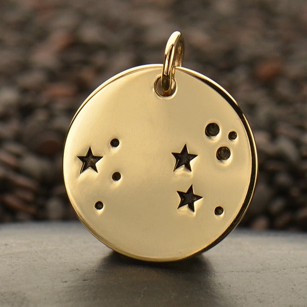 Zodiac Constellation Discs, - Poppies Beads n' More