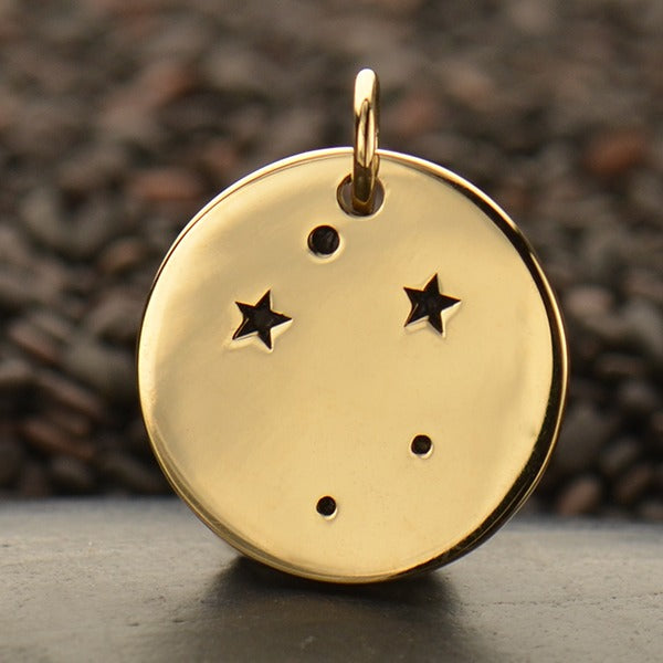 Zodiac Constellation Discs, - Poppies Beads n' More