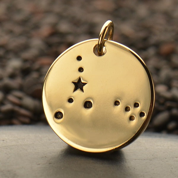 Zodiac Constellation Discs, - Poppies Beads n' More