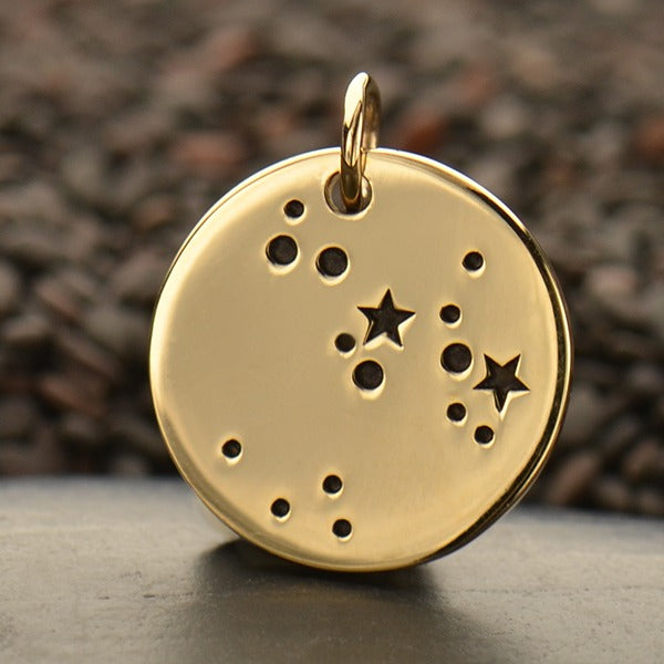 Zodiac Constellation Discs, - Poppies Beads n' More