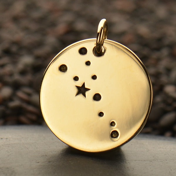 Zodiac Constellation Discs, - Poppies Beads n' More